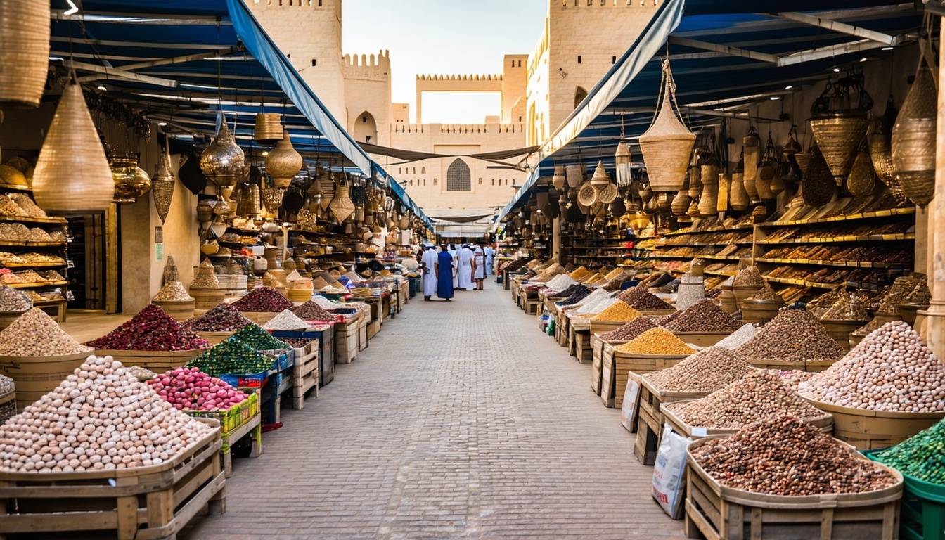 Traditional Dubai souk market
